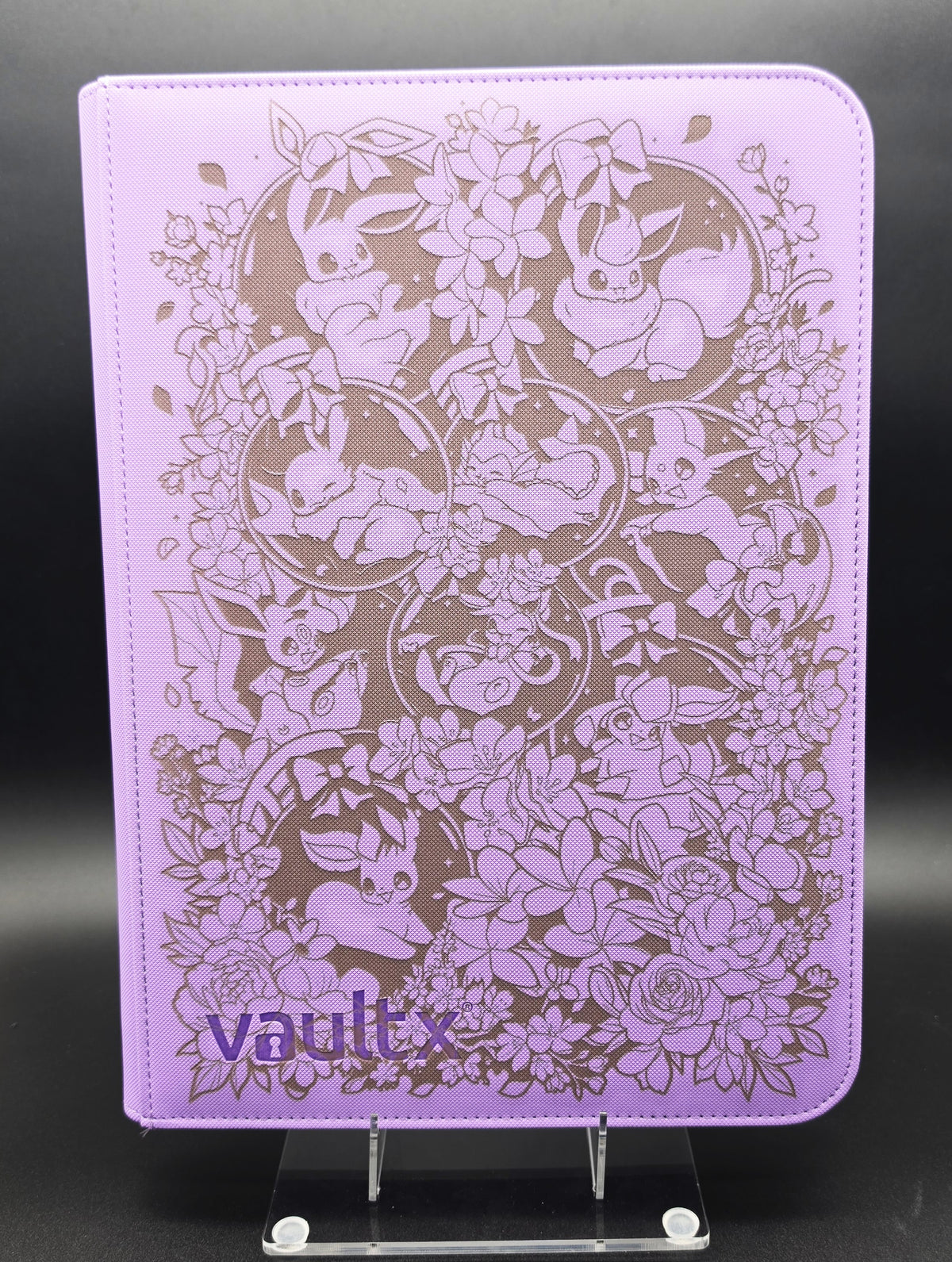 Eevee Custom Engraved Pokemon Binder | Umbreon Sylveon Eeveelution | Personalized Pokemon Trading Card Binder | TCG Collection Album
