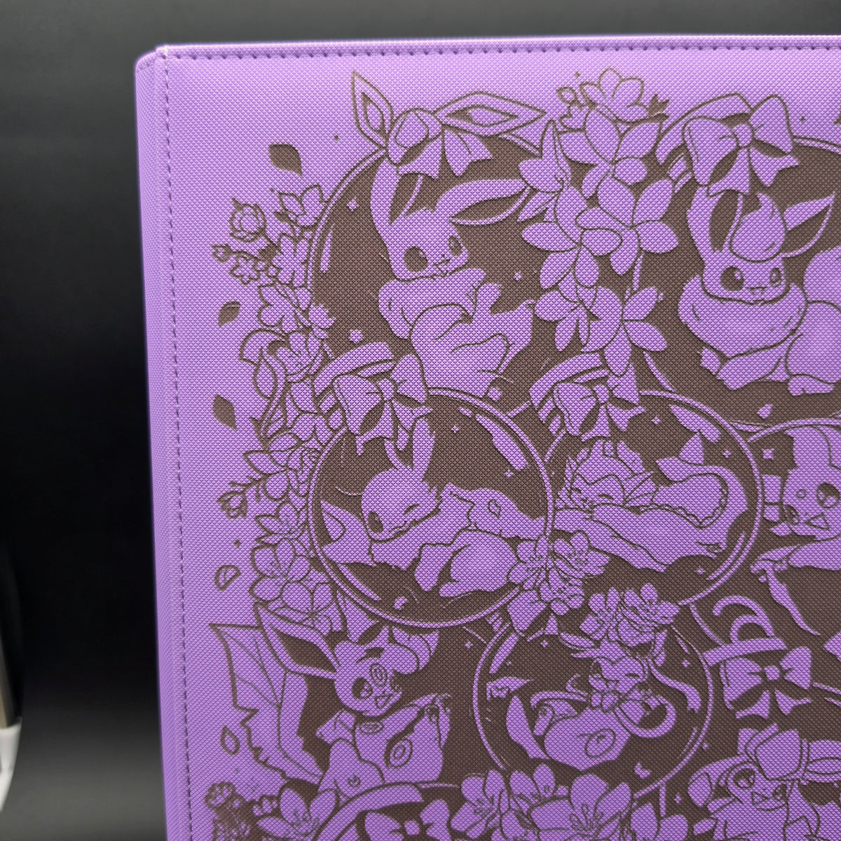Eevee Custom Engraved Pokemon Binder | Umbreon Sylveon Eeveelution | Personalized Pokemon Trading Card Binder | TCG Collection Album