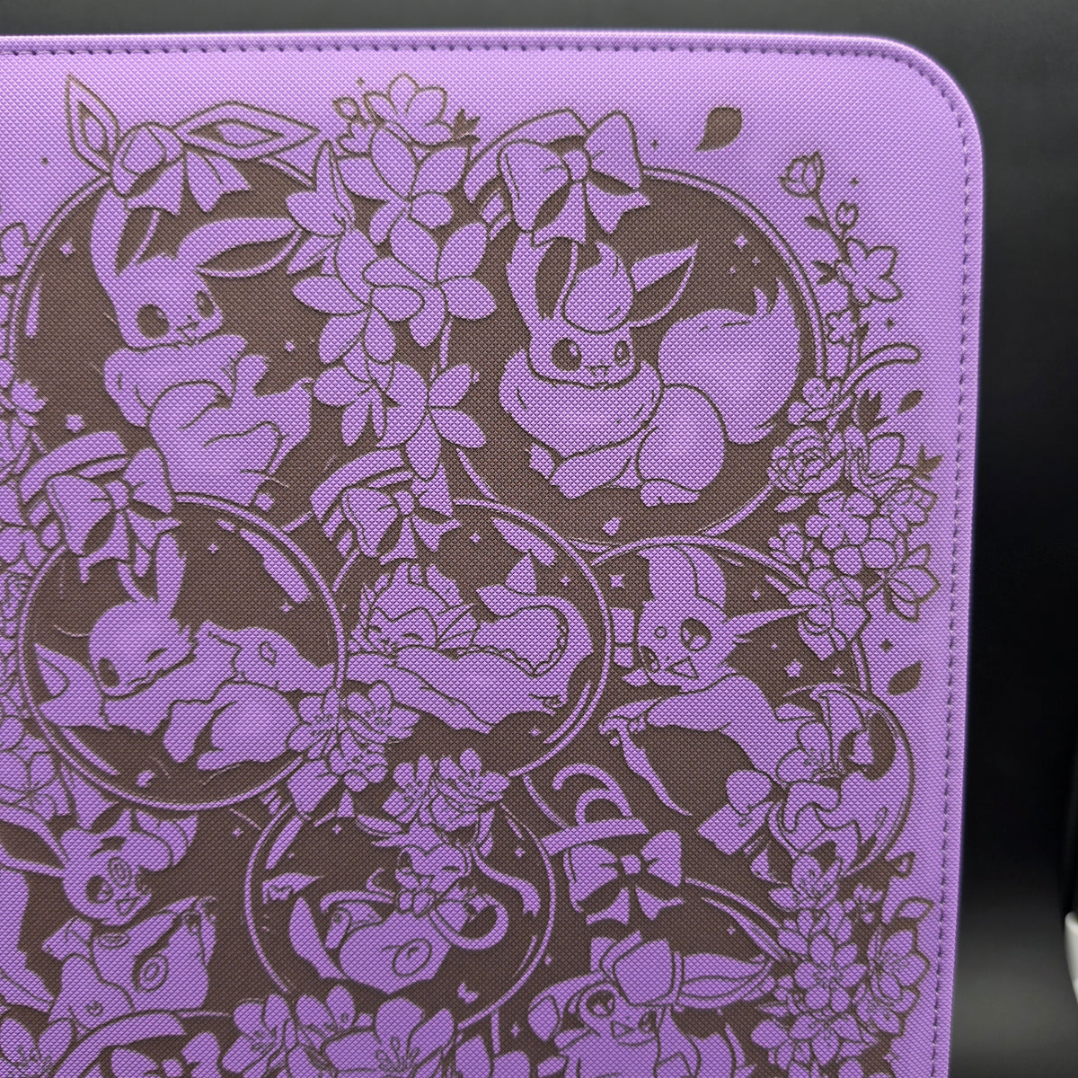 Eevee Custom Engraved Pokemon Binder | Umbreon Sylveon Eeveelution | Personalized Pokemon Trading Card Binder | TCG Collection Album