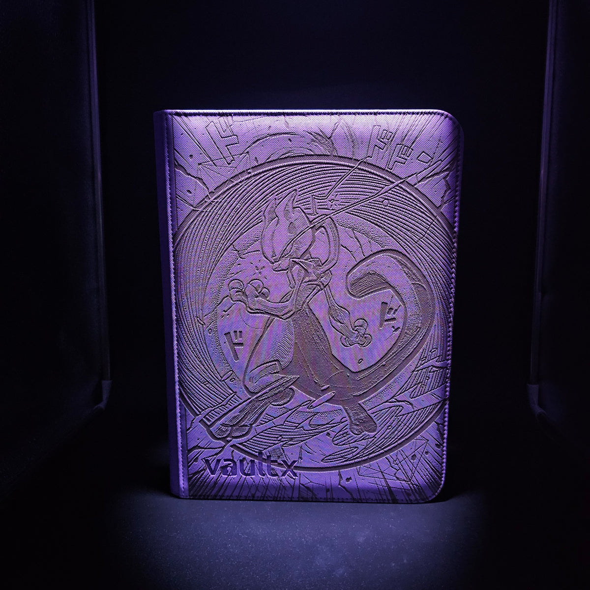 Mewtwo Engraved Pokemon Binder | Cute Mew Pikachu Charizard Design | Pokemon Trading Card Binder | TCG Collection Album