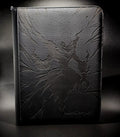 Darkrai Custom Engraved Pokemon Binder | Pitch Black Darkrai Painted Design | Personalized Pokemon Trading Card Binder TCG Collection Album