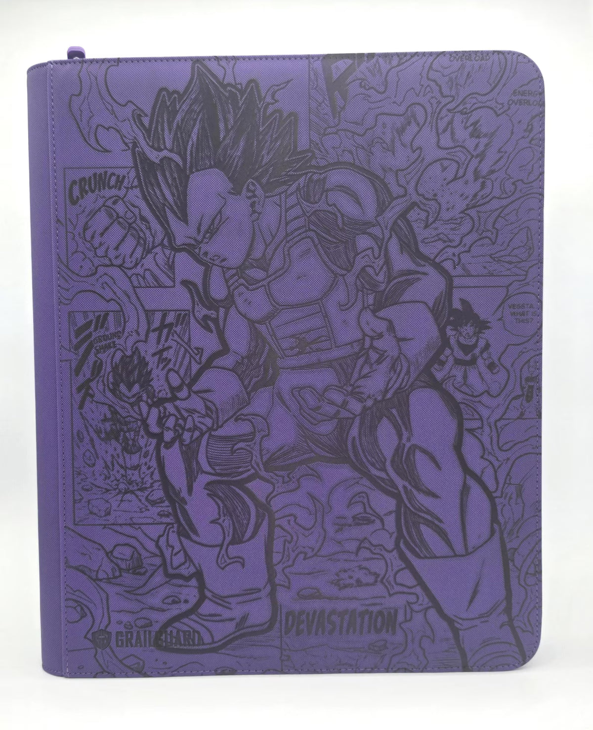 Ultra Ego Vegeta Custom Engraved Dragon Ball Binder | Goku Design | Personalized Dragon Ball Trading Card Binder | TCG Collection Album