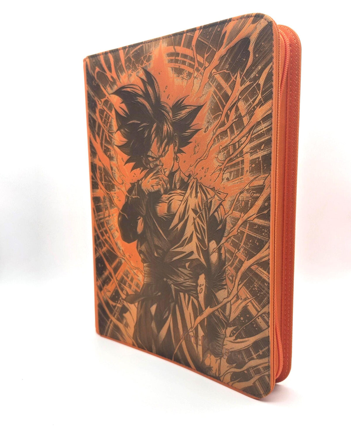 Goku Custom Engraved Dragon Ball Binder | Dragon Ball Super Vegeta Design Personalized Dragon Ball Trading Card Binder TCG Collection Album