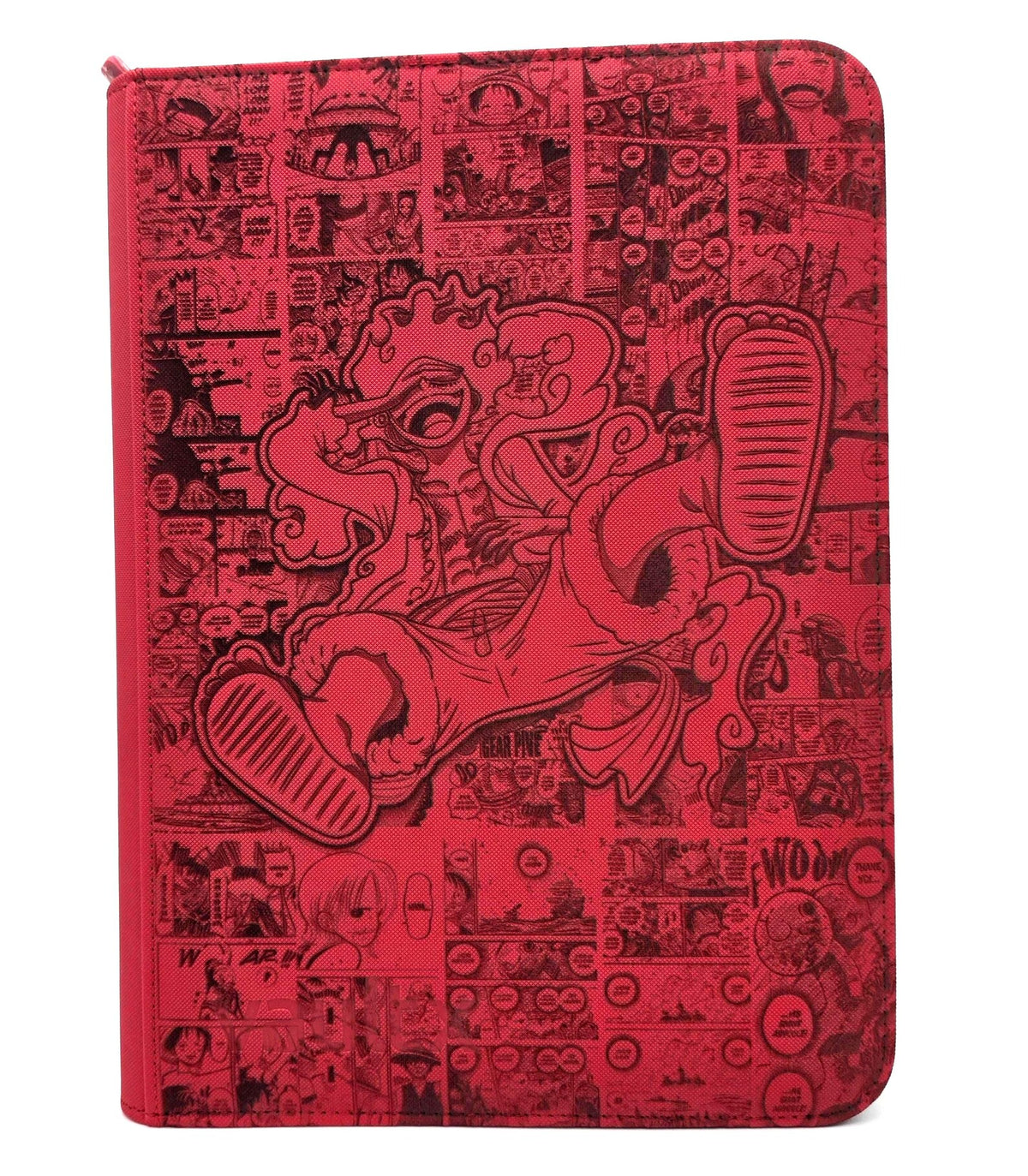Luffy Gear 5 Custom Engraved One Piece Binder | Manga Zoro Design | Personalized One Piece TCG Trading Card Binder | Collection Album