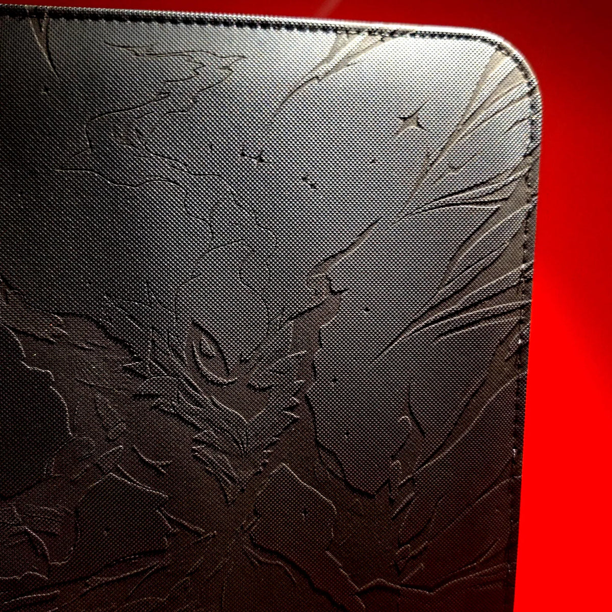 Darkrai Custom Engraved Pokemon Binder | Pitch Black Darkrai Painted Design | Personalized Pokemon Trading Card Binder TCG Collection Album