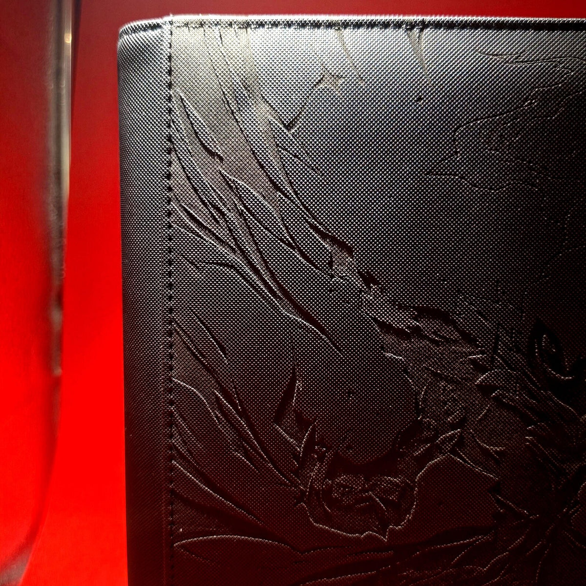 Darkrai Custom Engraved Pokemon Binder | Pitch Black Darkrai Painted Design | Personalized Pokemon Trading Card Binder TCG Collection Album