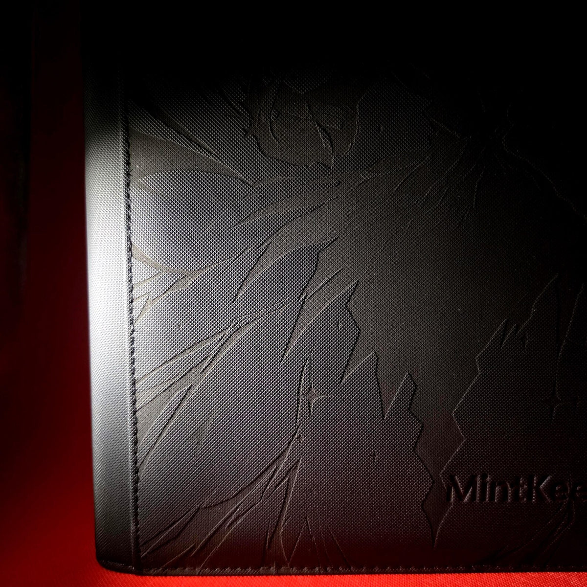 Darkrai Custom Engraved Pokemon Binder | Pitch Black Darkrai Painted Design | Personalized Pokemon Trading Card Binder TCG Collection Album