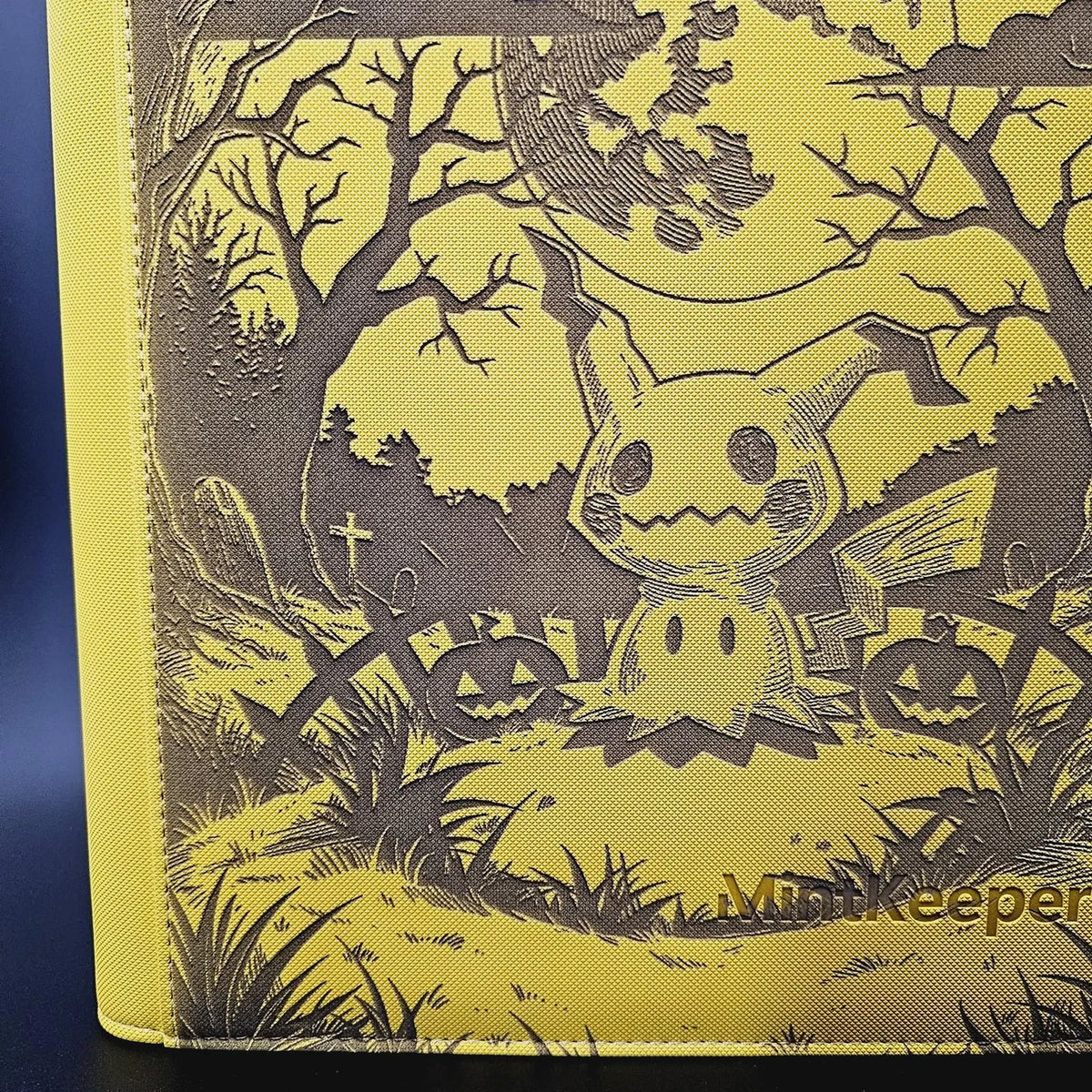 Mimikyu Custom Engraved Pokemon Binder | 9 Pocket Pikachu Design | Personalized Pokemon Trading Card Binder | TCG Collection Album