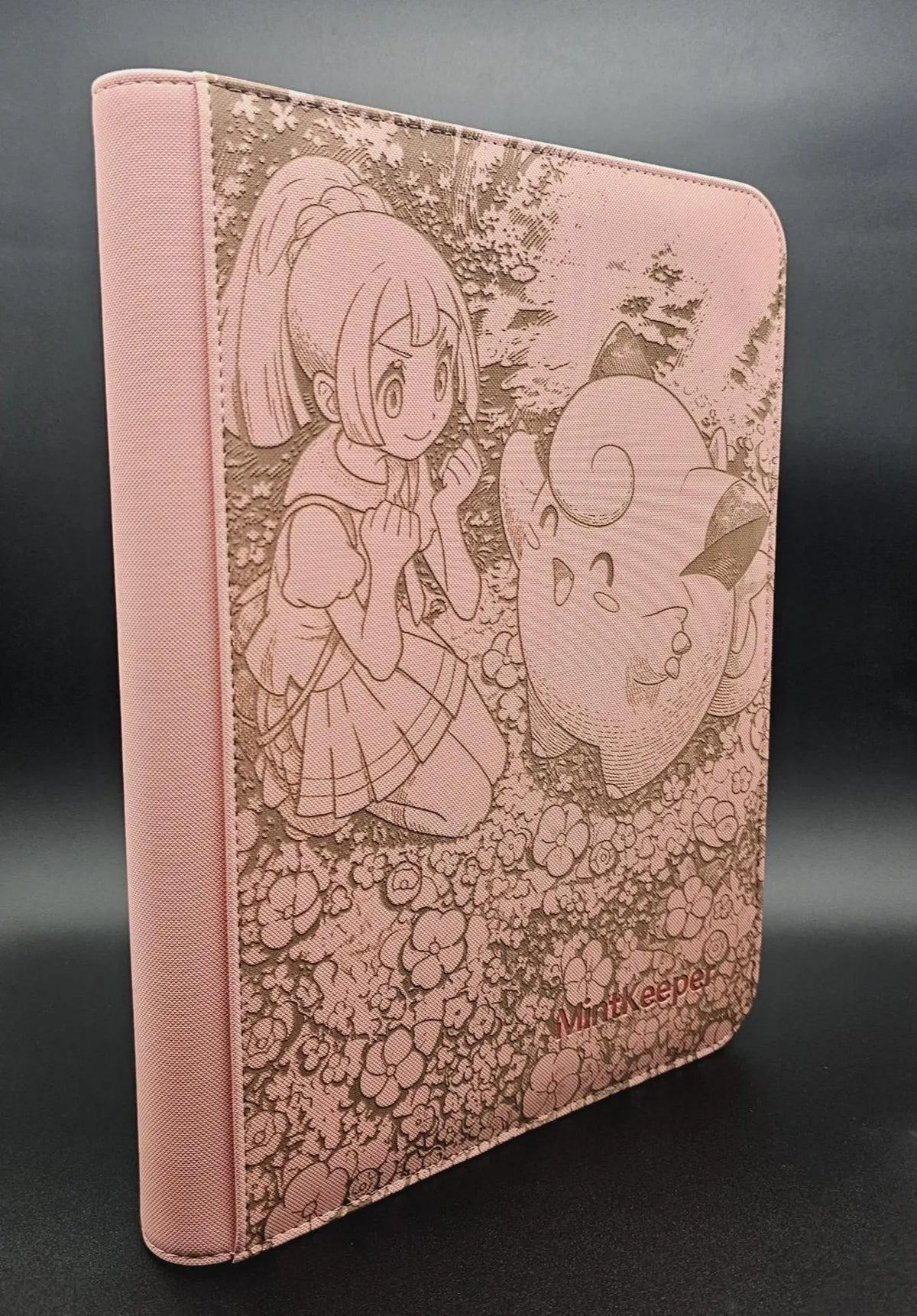 Lillie's Clefairy 184/159 Custom Engraved Pokemon Binder | Pokemon Trading Card Binder | Personalized TCG Collection Album