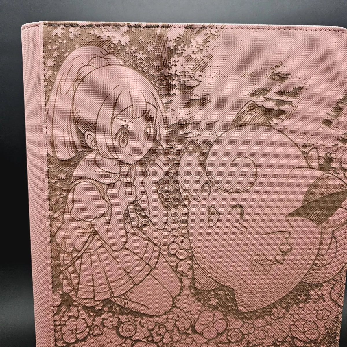 Lillie's Clefairy 184/159 Custom Engraved Pokemon Binder | Pokemon Trading Card Binder | Personalized TCG Collection Album