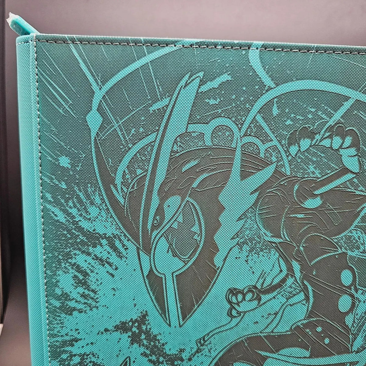 Mega Rayquaza Delta Reign Engraved Pokemon Binder | Pikachu Design | Pokemon Trading Card Binder | TCG Collection Album