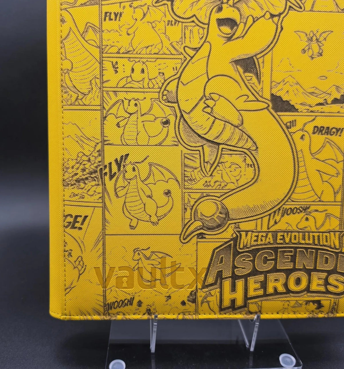 Ascended Heroes Dragonite Custom Engraved Pokemon Binder | Pikachu Design | Personalized Pokemon Trading Card Binder | TCG Collection Album