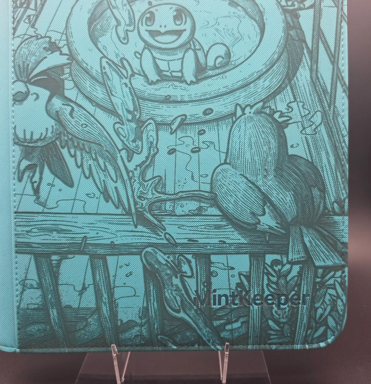 Squirtle Custom Engraved Pokemon Binder | Pikachu Pidgey | Personalized Pokemon Trading Card Binder | TCG Collection Album
