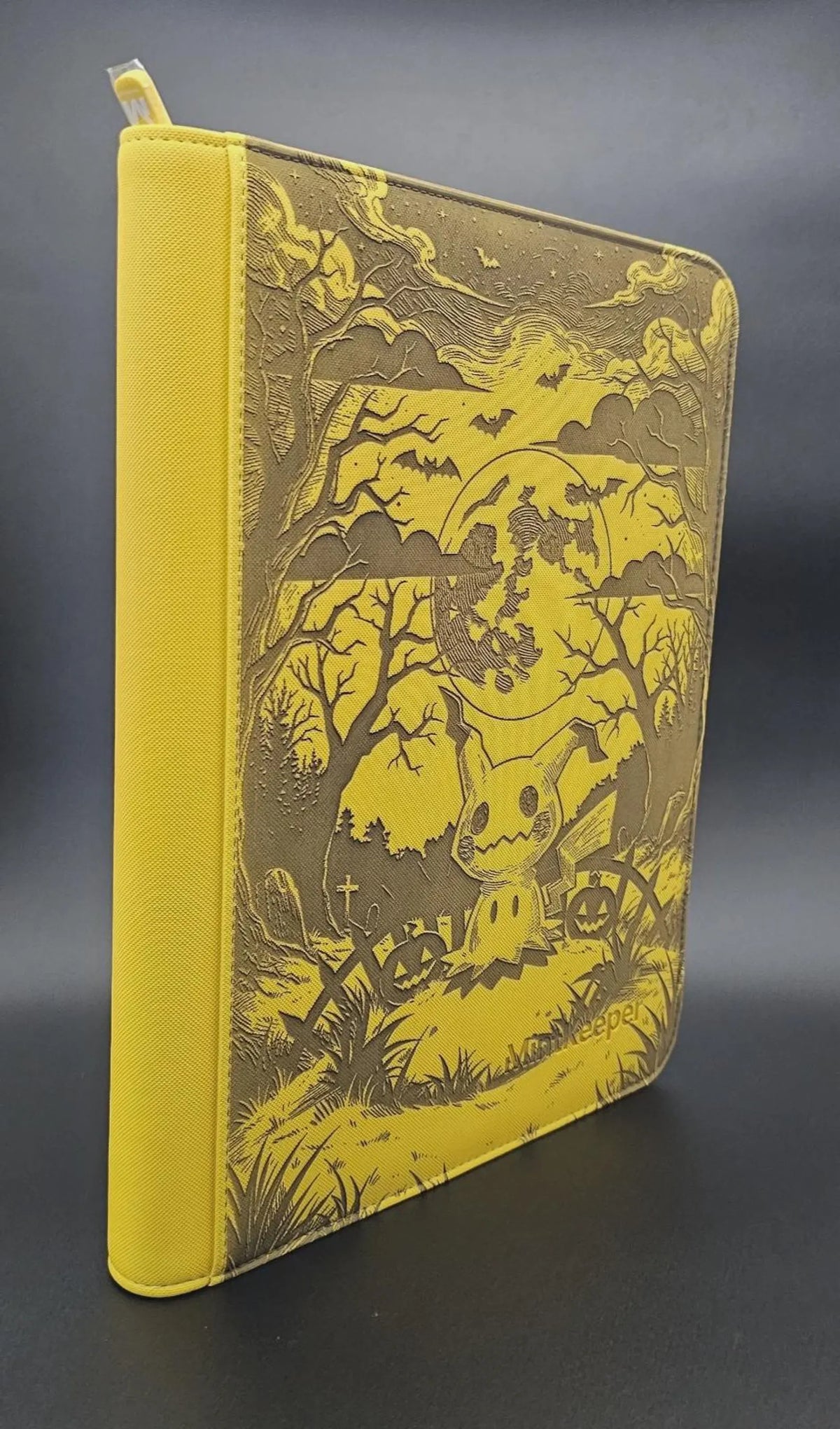 Mimikyu Custom Engraved Pokemon Binder | 9 Pocket Pikachu Design | Personalized Pokemon Trading Card Binder | TCG Collection Album