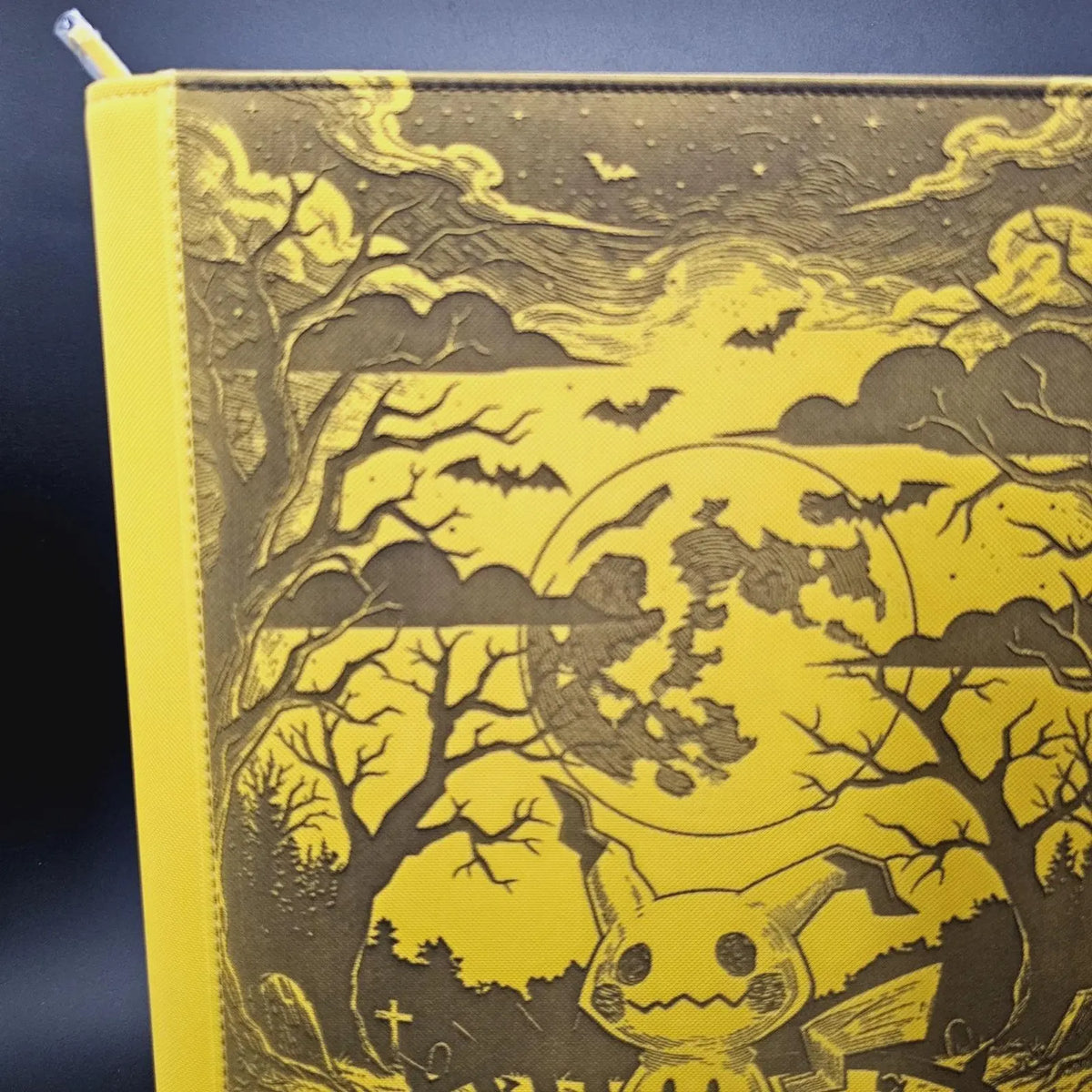 Mimikyu Custom Engraved Pokemon Binder | 9 Pocket Pikachu Design | Personalized Pokemon Trading Card Binder | TCG Collection Album