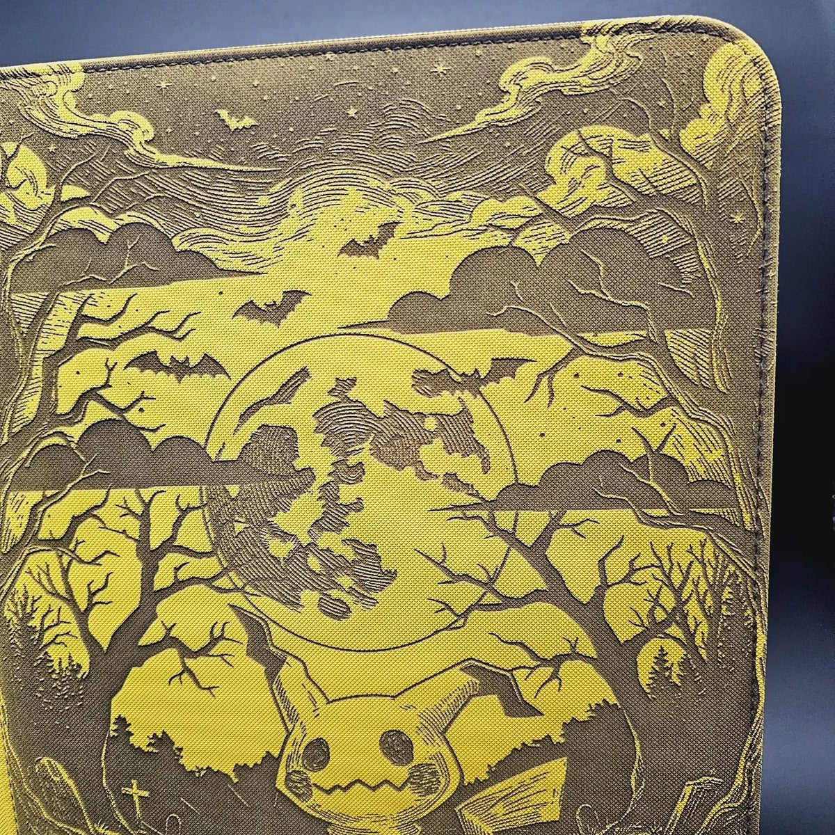 Mimikyu Custom Engraved Pokemon Binder | 9 Pocket Pikachu Design | Personalized Pokemon Trading Card Binder | TCG Collection Album