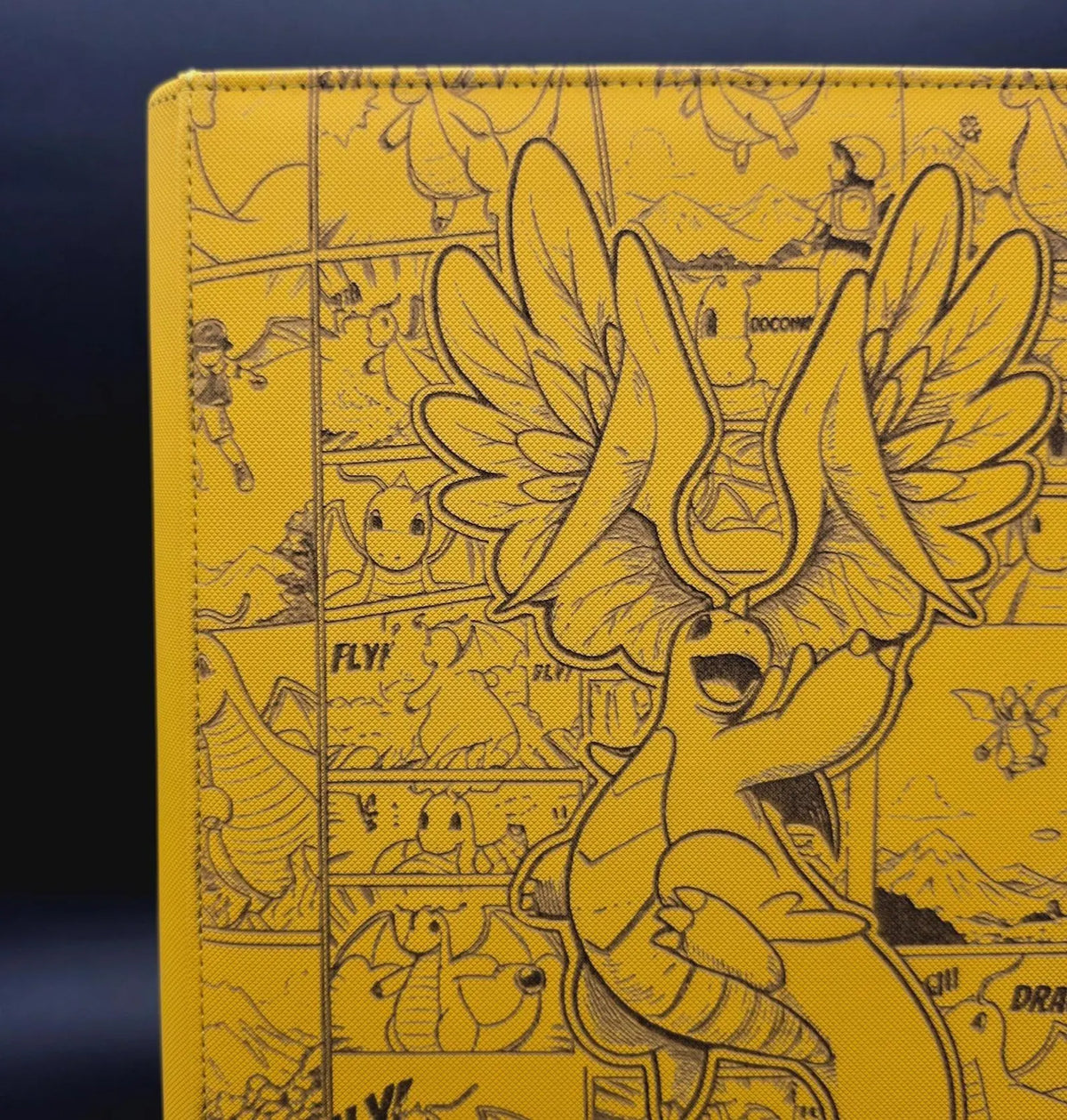 Ascended Heroes Dragonite Custom Engraved Pokemon Binder | Pikachu Design | Personalized Pokemon Trading Card Binder | TCG Collection Album