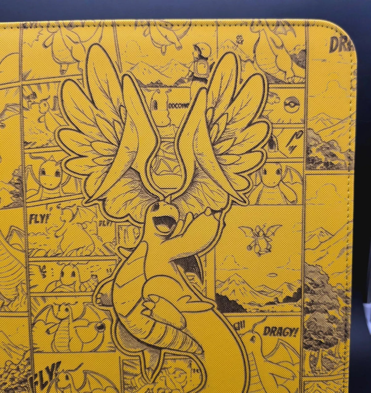 Ascended Heroes Dragonite Custom Engraved Pokemon Binder | Pikachu Design | Personalized Pokemon Trading Card Binder | TCG Collection Album