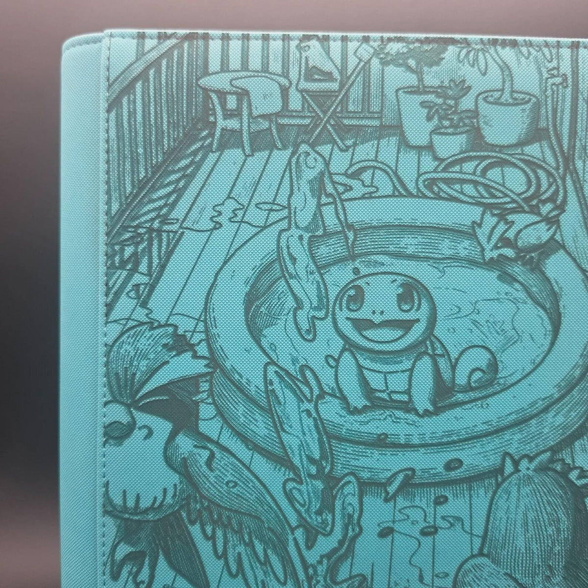 Squirtle Custom Engraved Pokemon Binder | Pikachu Pidgey | Personalized Pokemon Trading Card Binder | TCG Collection Album