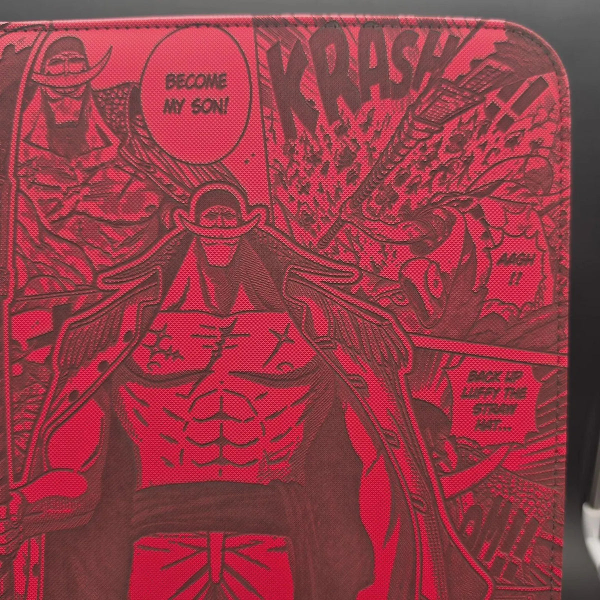 One Piece Whitebeard Engraved Binder | Luffy Zoro Nami Sanji Roger | One Piece TCG Trading Card Binder | Card Collection Album