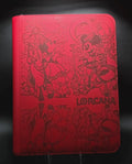 Disney Lorcana Engraved Binder | Mickey Minnie Buzz Lightyear TCG Binder | Disney Trading Card Binder | Lorcana Card Collection Album