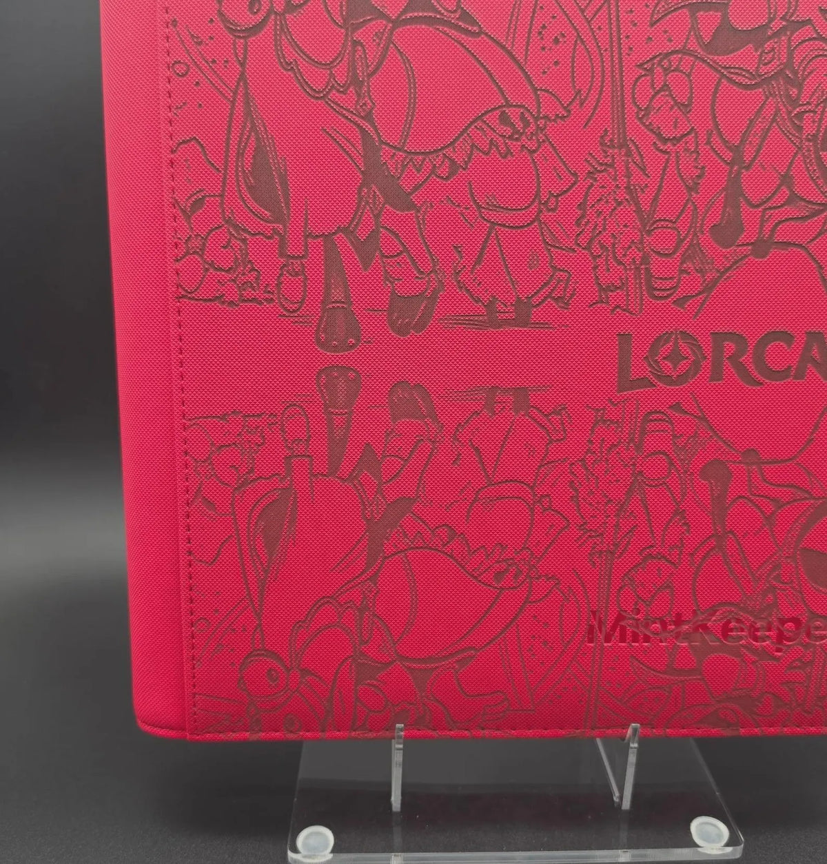 Disney Lorcana Engraved Binder | Mickey Minnie Buzz Lightyear TCG Binder | Disney Trading Card Binder | Lorcana Card Collection Album