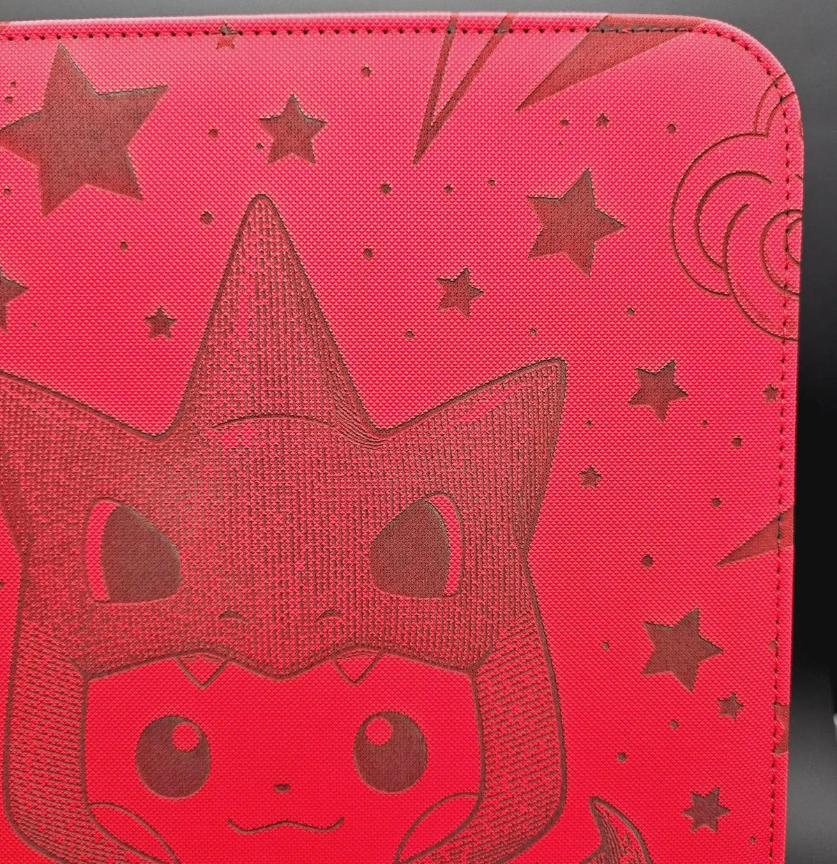 Poncho Charizard Pikachu Engraved Pokemon Binder | Squirtle Eevee | Pokemon Trading Card Binder | TCG Collection Album