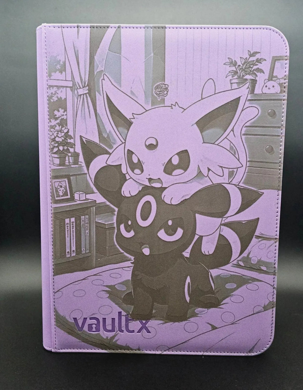Umbreon Espeon Engraved Pokemon Binder | Pikachu Charizard | Pokemon Trading Card Binder | TCG Collection Album