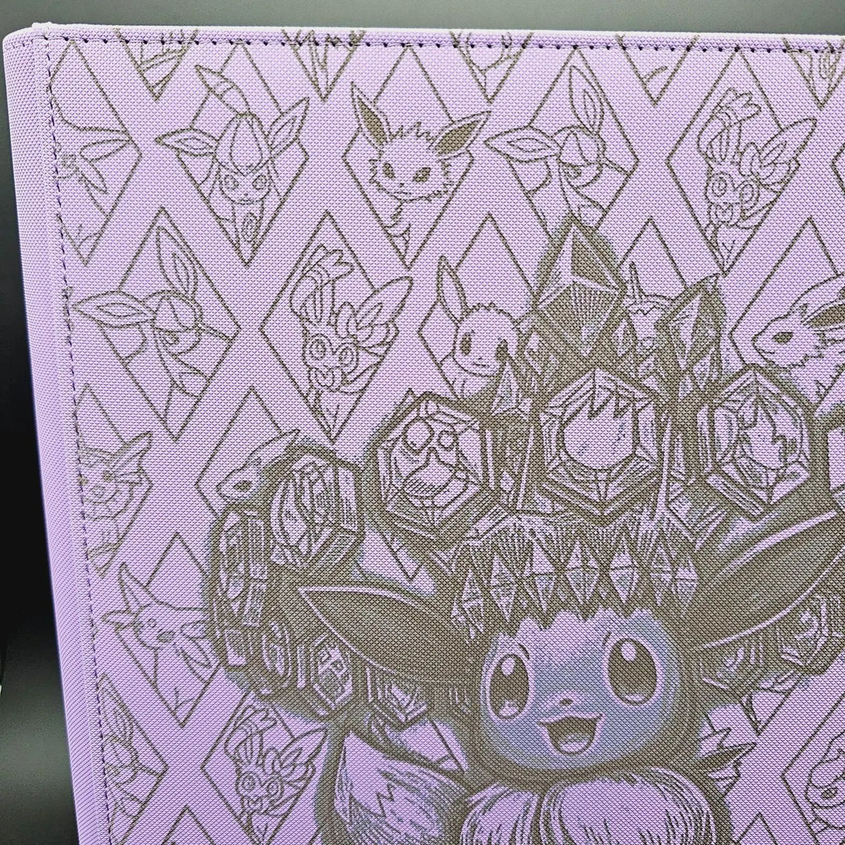 Prismatic Evolutions Engraved Pokemon Binder | Eevee Master Set Binder | Pokemon Trading Card Binder | TCG Collection Album