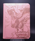 White Flare Engraved Pokemon Binder | Reshiram Tepig Oshawott | Pokemon Trading Card Binder | TCG Collection Album