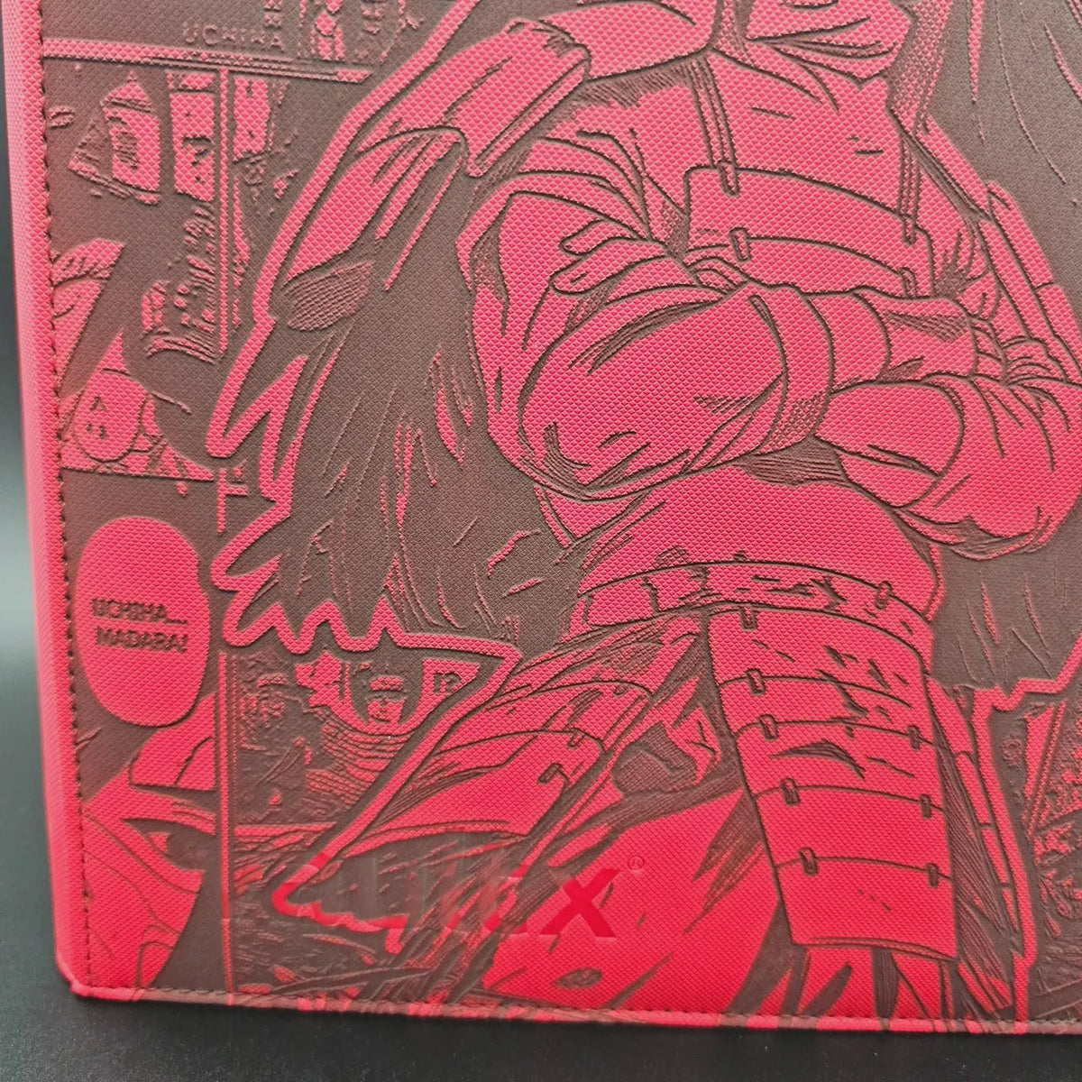 Madara Engraved Anime Binder | Naruto Akatsuki Sasuke Itachi | Anime Trading Card Binder | TCG Collection Album