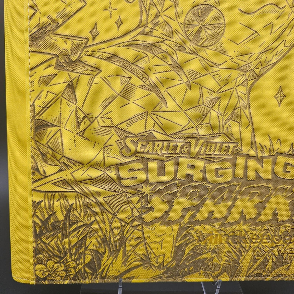 Surging Sparks Engraved Pokemon Binder | Pikachu Magneton Sylveon | Pokemon Trading Card Binder | TCG Collection Album