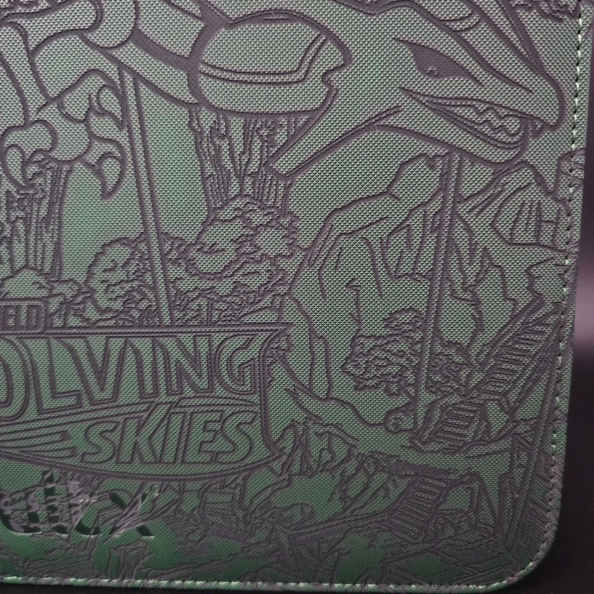 Evolving Skies Engraved Pokemon Binder | Umbreon Rayquaza Sylveon | Pokemon Trading Card Binder | TCG Collection Album