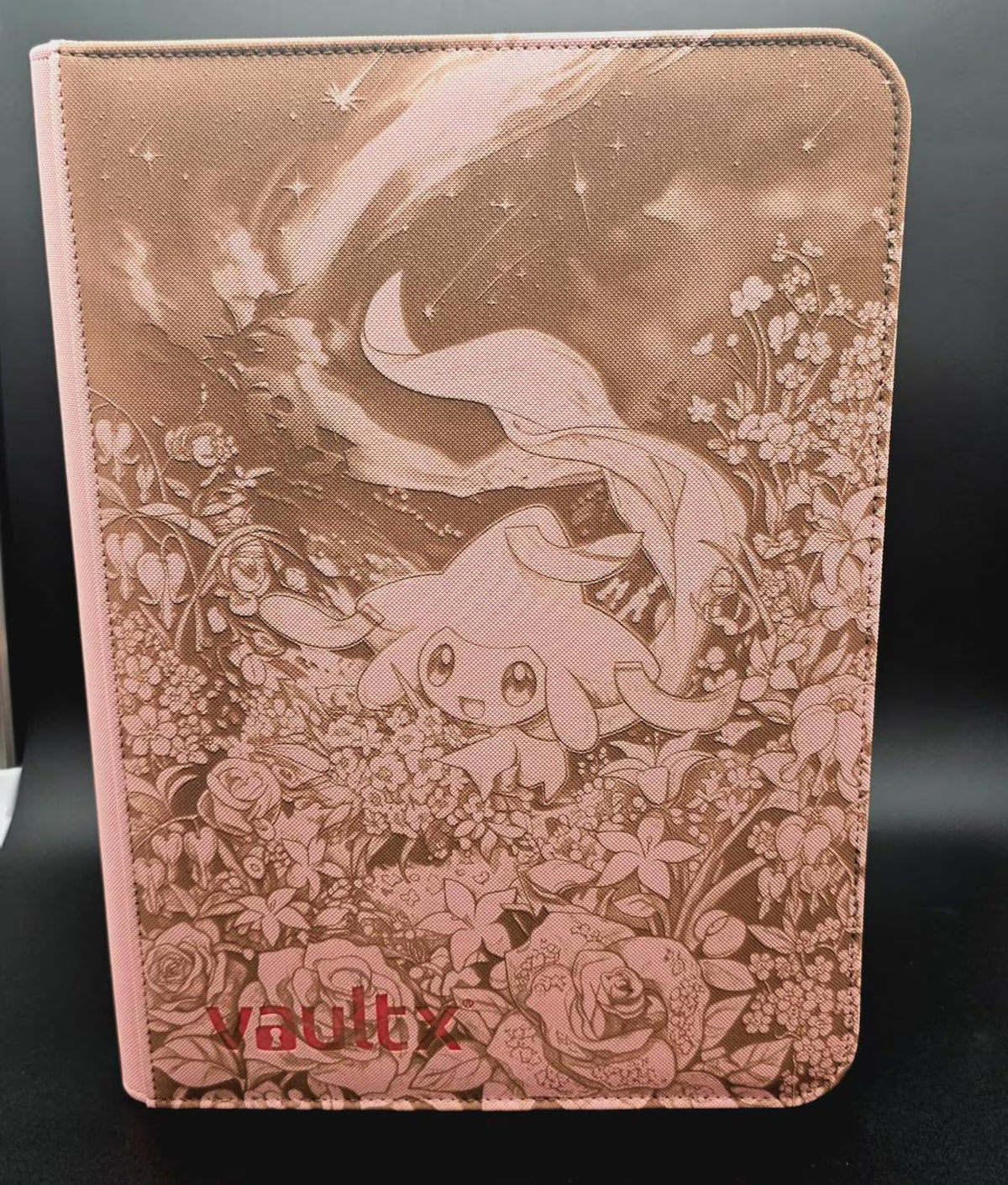 Jirachi Engraved Pokemon Binder | Wish Maker Rayquaza Deoxys | Pokemon Trading Card Binder | TCG Collection Album
