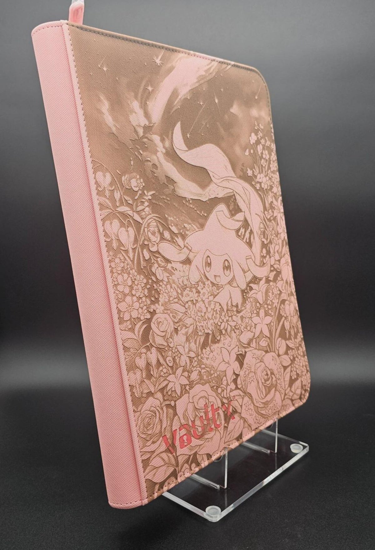 Jirachi Engraved Pokemon Binder | Wish Maker Rayquaza Deoxys | Pokemon Trading Card Binder | TCG Collection Album