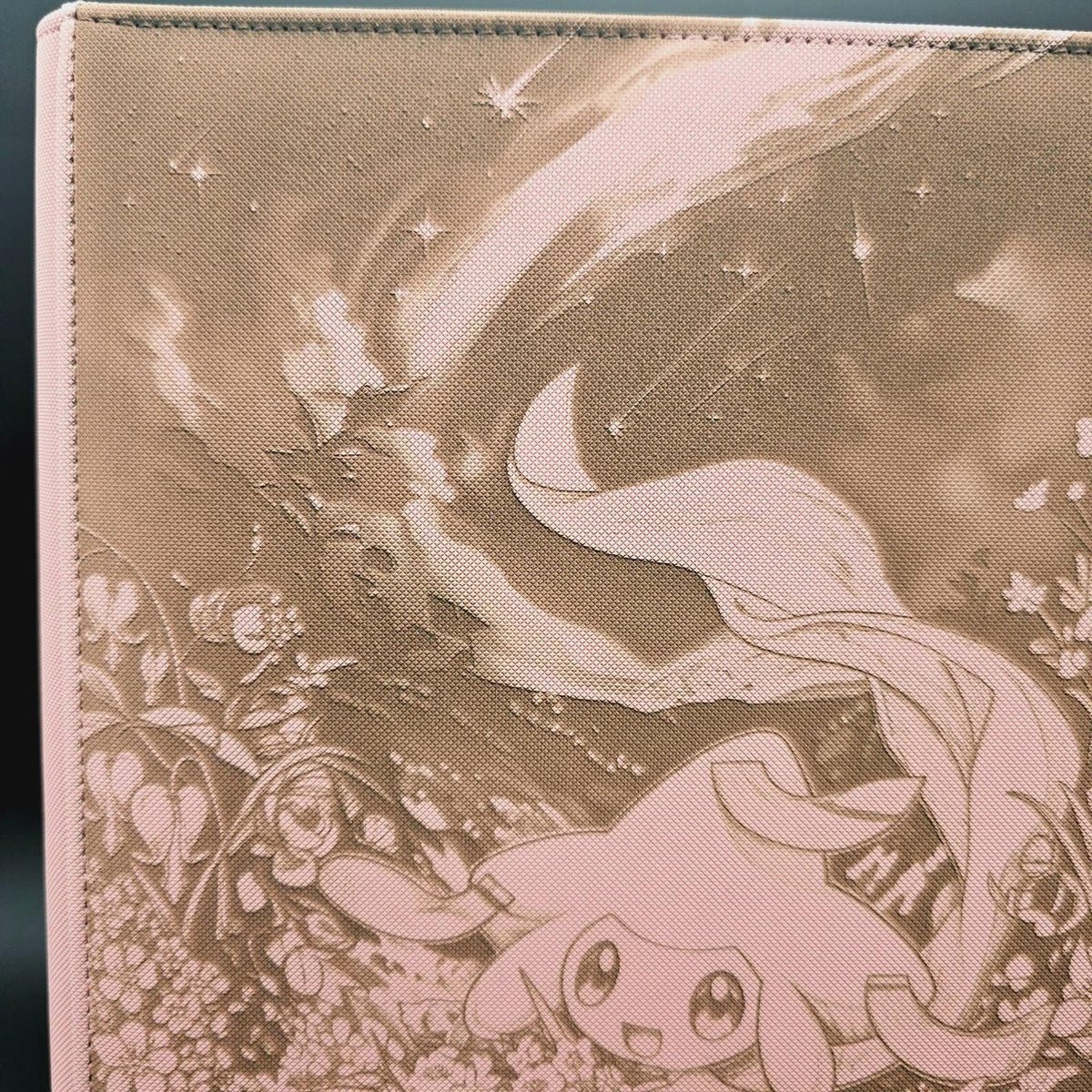 Jirachi Engraved Pokemon Binder | Wish Maker Rayquaza Deoxys | Pokemon Trading Card Binder | TCG Collection Album