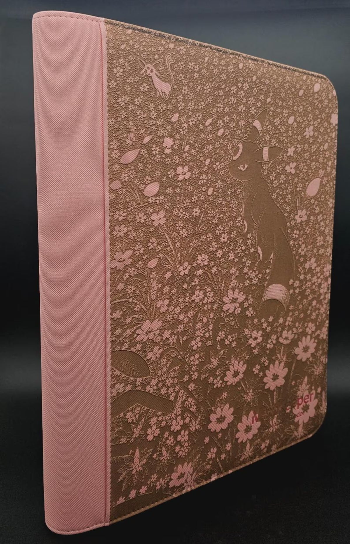 Umbreon Espeon Custom Engraved Pokemon Binder | Pikachu Poke Field | Personalized Pokemon Trading Card Binder | TCG Collection Album