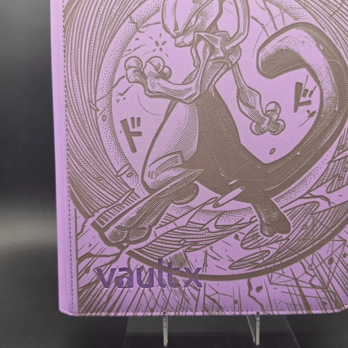 Mewtwo Engraved Pokemon Binder | Cute Mew Pikachu Charizard Design | Pokemon Trading Card Binder | TCG Collection Album