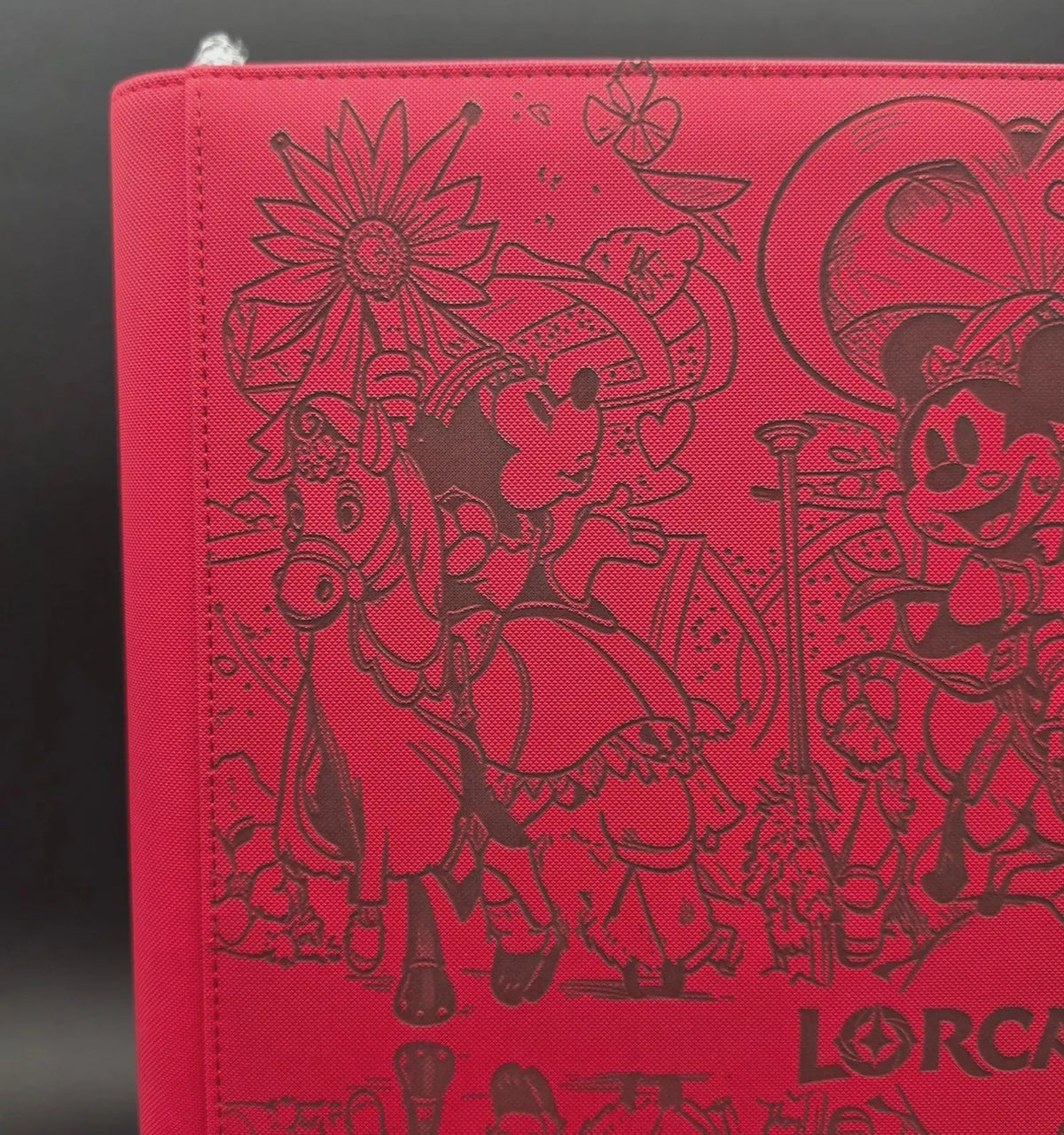 Disney Lorcana Engraved Binder | Mickey Minnie Buzz Lightyear TCG Binder | Disney Trading Card Binder | Lorcana Card Collection Album