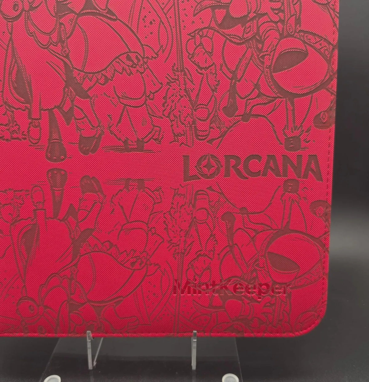 Disney Lorcana Engraved Binder | Mickey Minnie Buzz Lightyear TCG Binder | Disney Trading Card Binder | Lorcana Card Collection Album