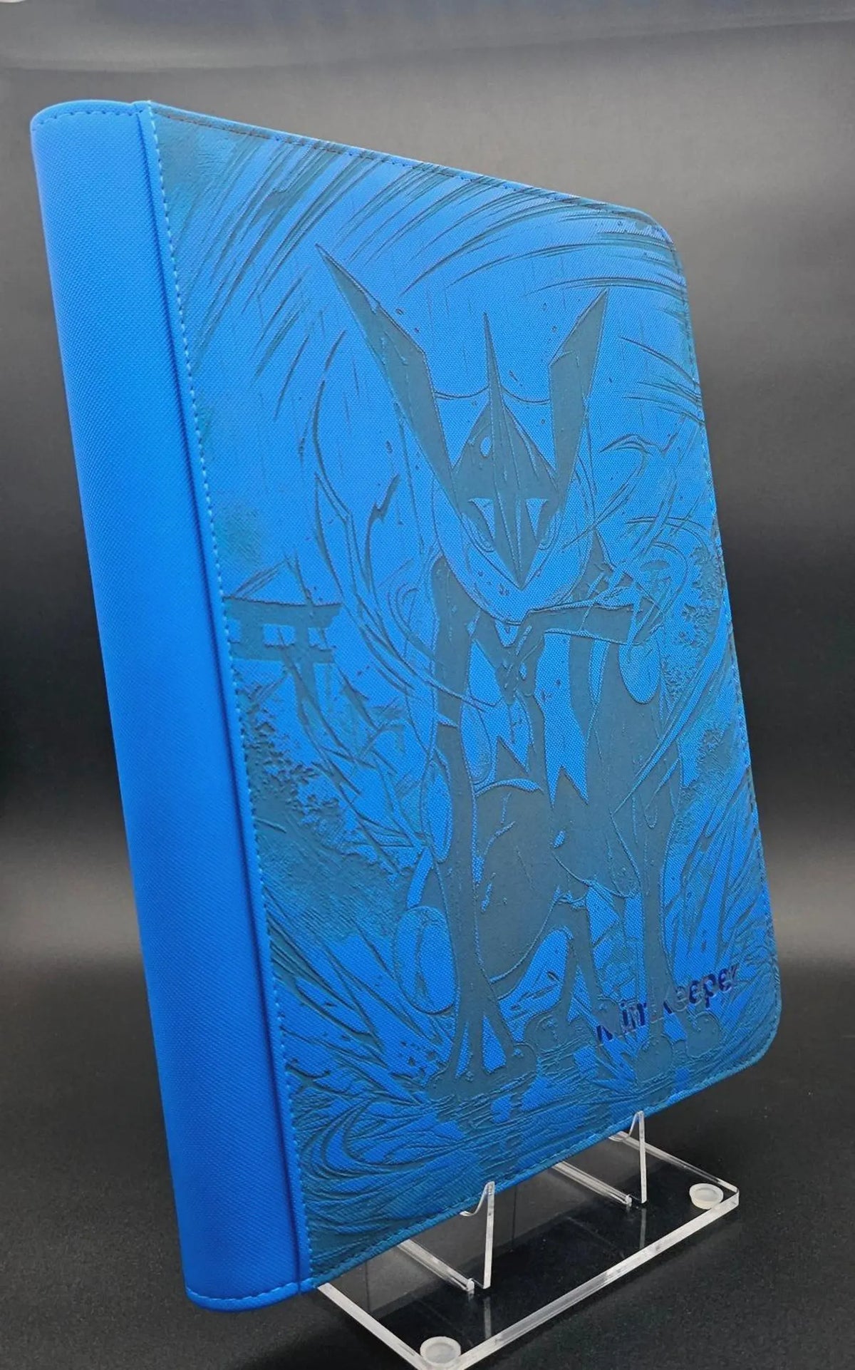 Greninja Ash Pikachu Custom Pokemon Card Binder | Laser Engraved Squirtle | Personalized TCG Album Gift