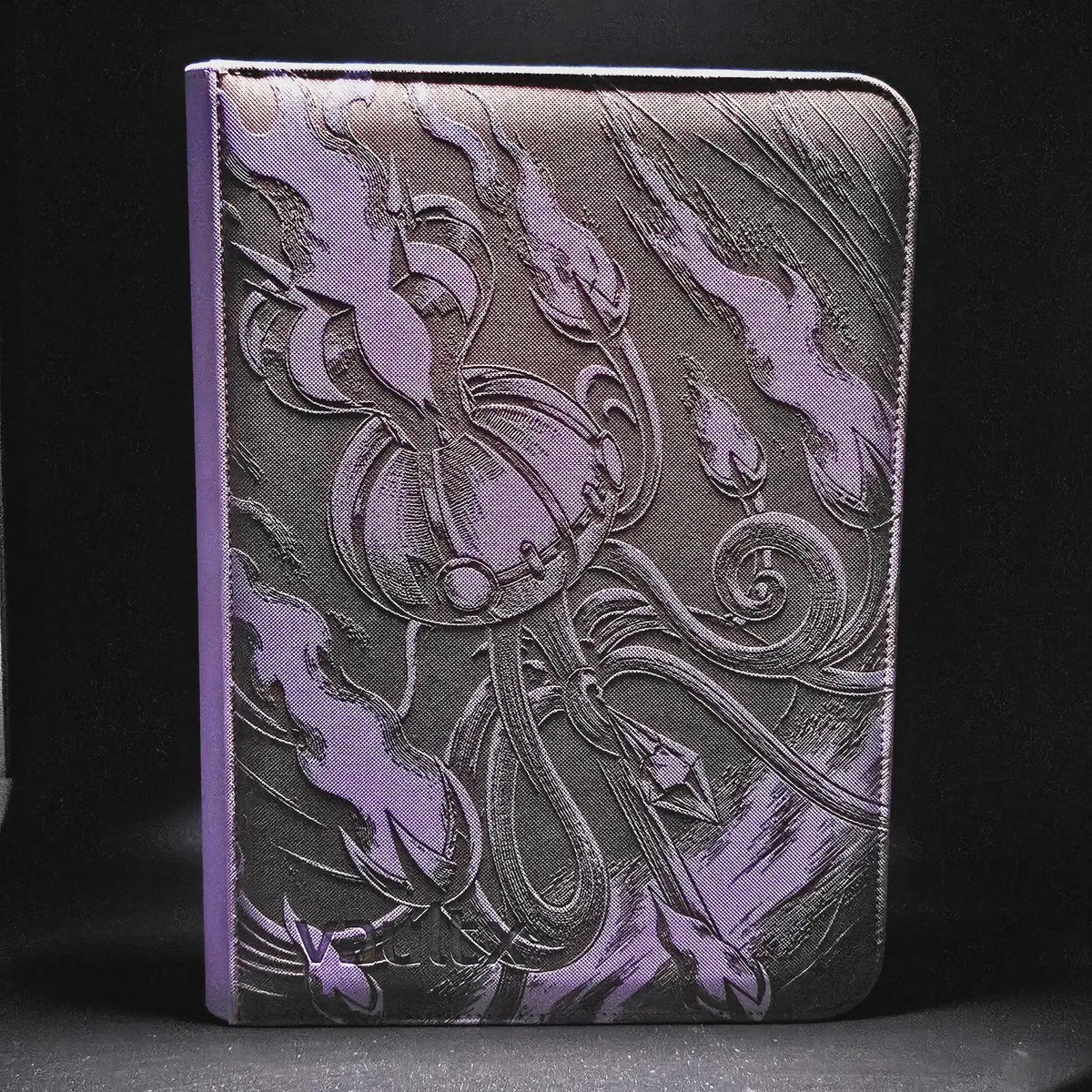 Mega Chandelure Ex Custom Laser Engraved Binder Pitch Black