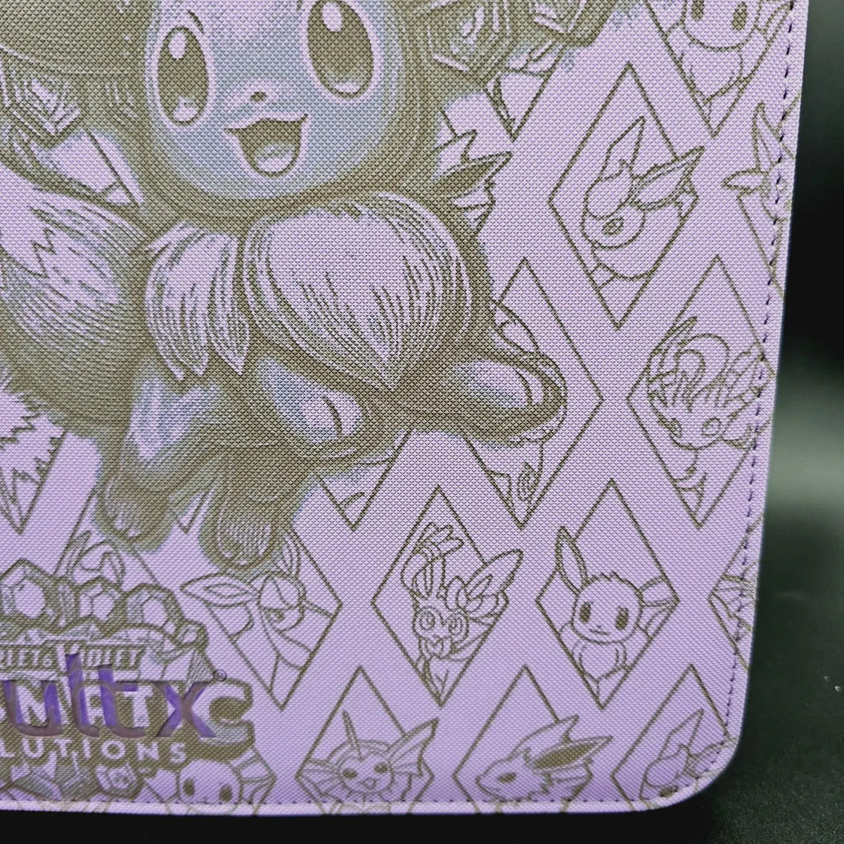 Prismatic Evolutions Engraved Pokemon Binder | Eevee Master Set Binder | Pokemon Trading Card Binder | TCG Collection Album