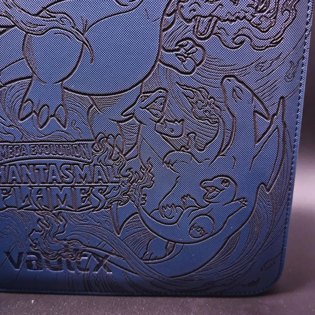 Phantasmal Flames Engraved Pokemon Binder | Charizard Master Set Binder | Pokemon Trading Card Binder | TCG Collection Album
