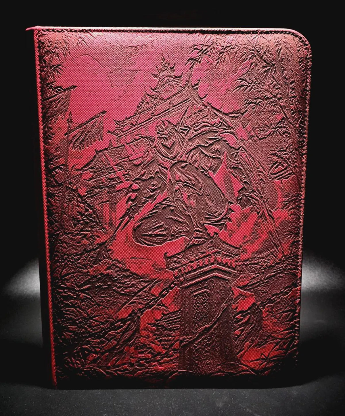 Riftbound Zed Engraved Binder | League of Legends Zed Kennen Master Yi | Trading Card Game Binder | TCG Collection Album