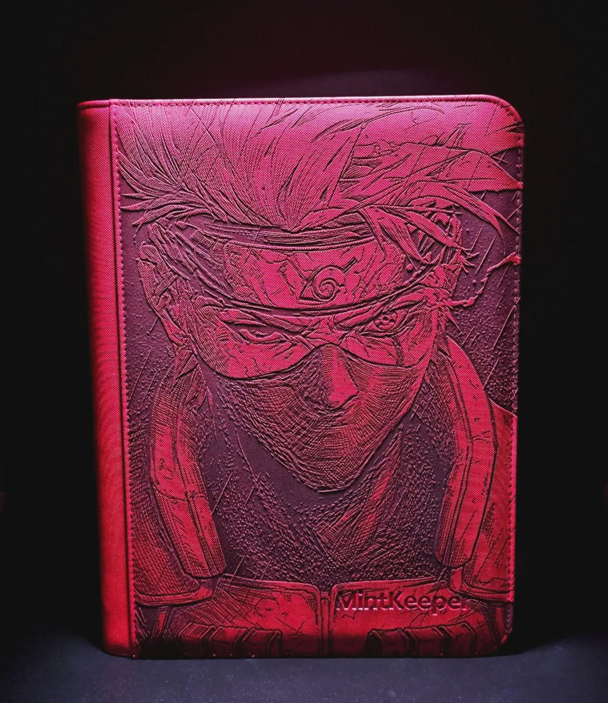 Kakashi Engraved Anime Binder | Naruto Sasuke Itachi Obito | Anime Trading Card Binder | TCG Collection Album
