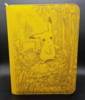 Pikachu Ascended Heroes Engraved Pokemon Binder | Charizard Mewtwo Eevee | Pokemon Trading Card Binder | TCG Collection Album