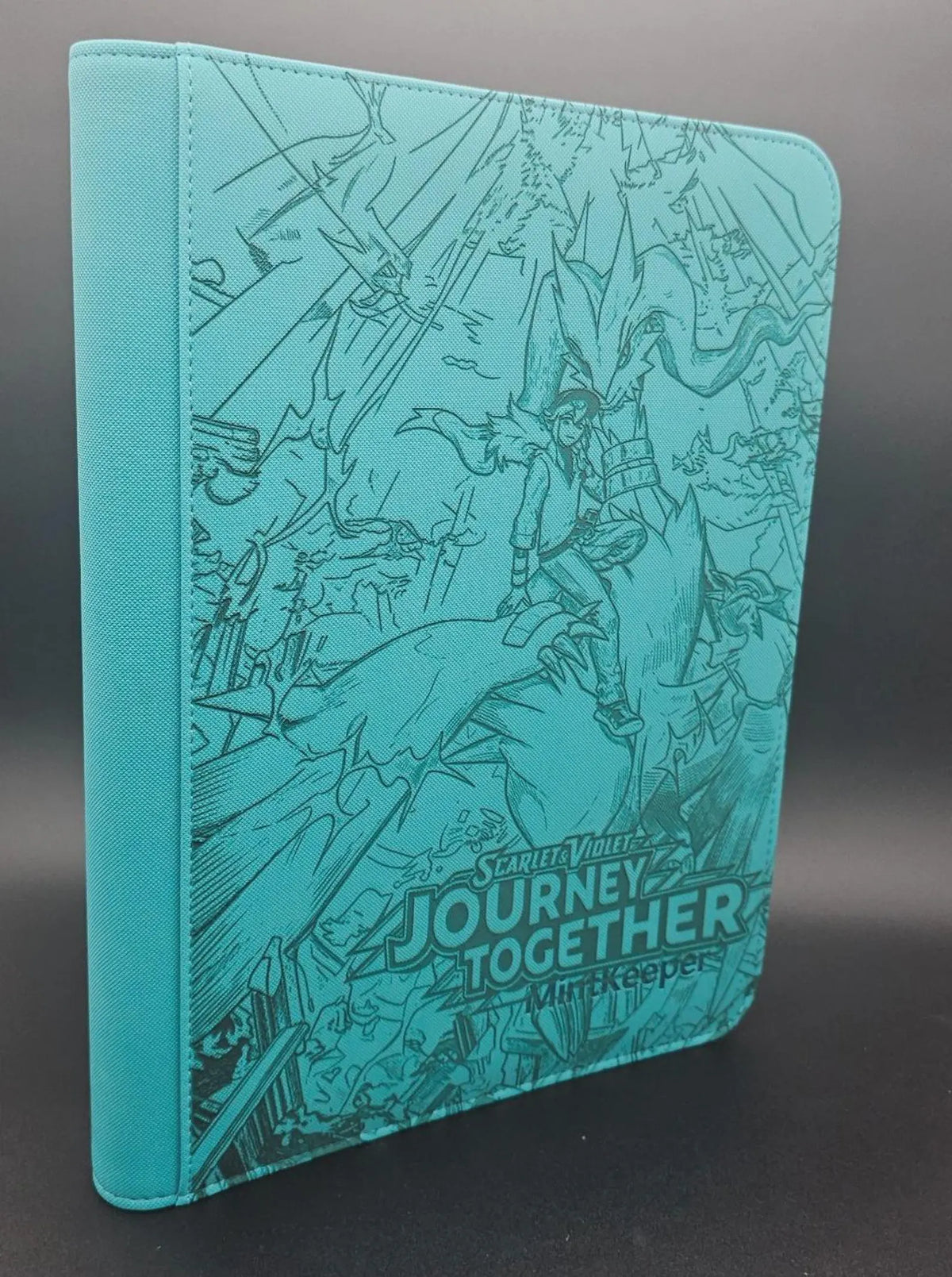 Journey Together Engraved Pokemon Binder | Pikachu Charizard Eevee | Pokemon Trading Card Binder | TCG Collection Album