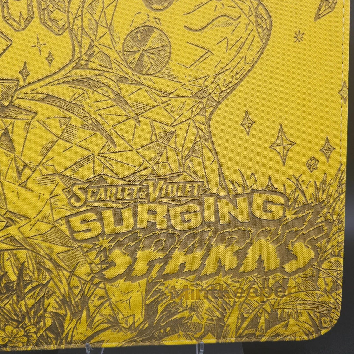 Surging Sparks Engraved Pokemon Binder | Pikachu Magneton Sylveon | Pokemon Trading Card Binder | TCG Collection Album