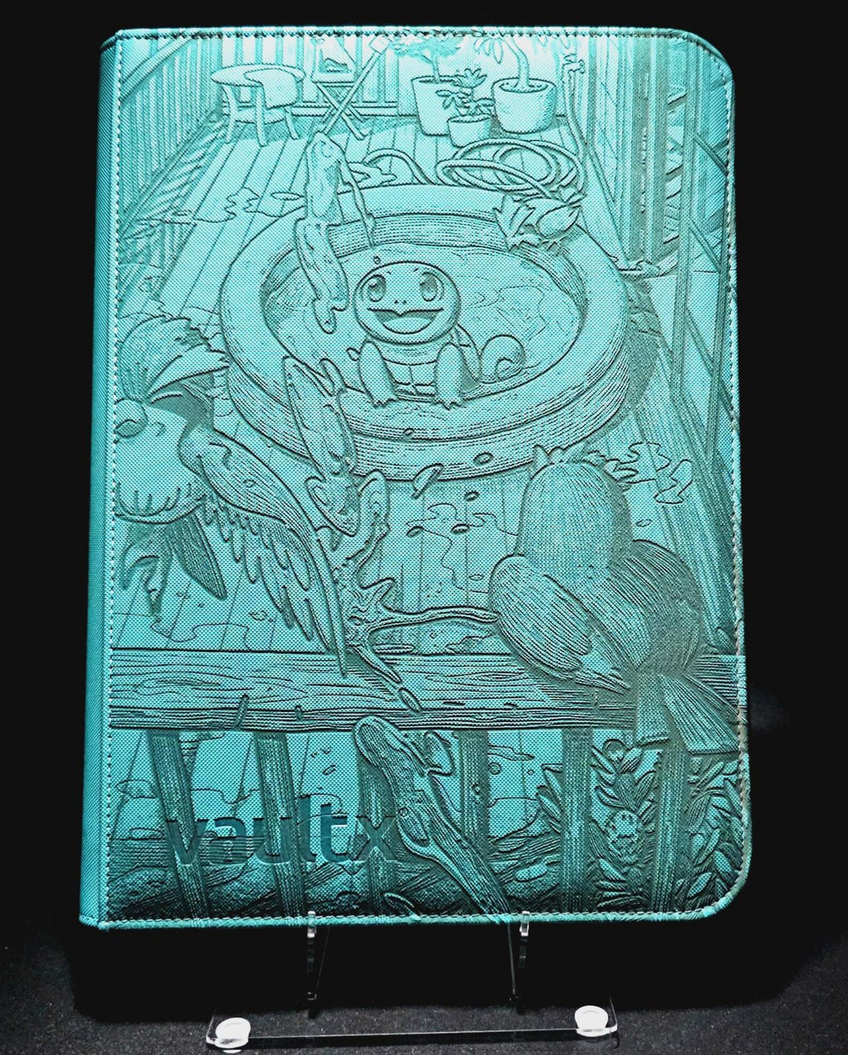 Squirtle Custom Engraved Pokemon Binder | Pikachu Pidgey | Personalized Pokemon Trading Card Binder | TCG Collection Album